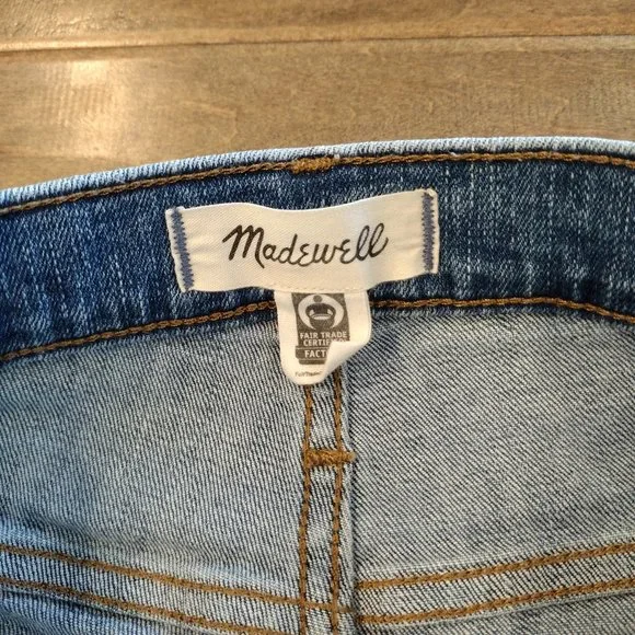 MADEWELL 10" High-Rise Skinny Jean, dark wash, 28 - Picture 8 of 14